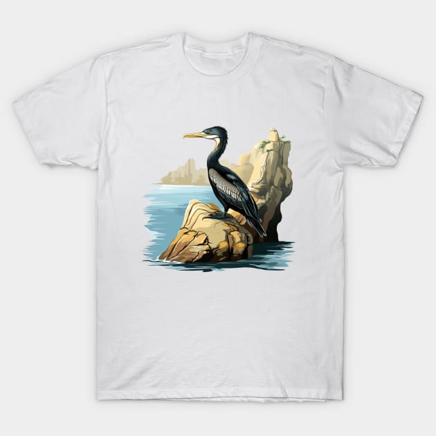 Cormorant T-Shirt by zooleisurelife